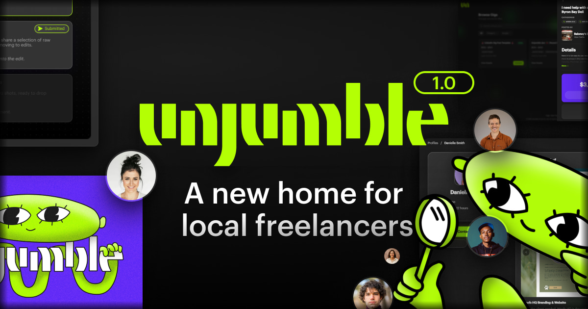 Unjumble 1.0: a new home for local freelancers